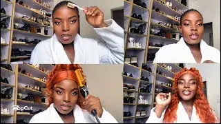 BEGINNERS FRIENDLY| 100% GLUELESS GINGER WIG TUTORIAL + UPDO STYLE