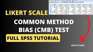 How to analyse Likert scale using Common Method Bias