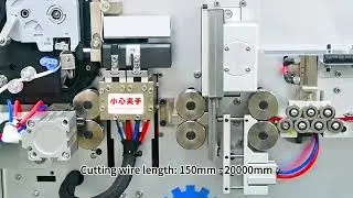 Automatic wire cutting stripping and Number Tube thermal printer Printing threading machine#machine