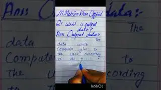 output data with Examples #handwriting#viral#education #computerscience #imrankhan #prismlivestudio