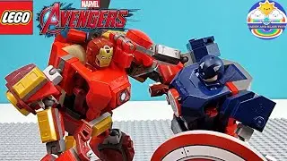 LEGO Marvel Avengers Iron Man 76140 | Stop Motion | Cyber Drone strikes back