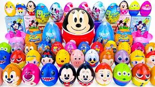 ASMR DISNEY SQUISHY Mystery Toys UNBOXING | Mickey Mouse Clubhouse GIANT EGG SURPRISE OPENING