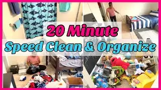 20 MINUTE SPEED CLEAN & ORGANIZE | CLEANING MOTIVATION | CLEAN WITH ME