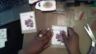 Simple watercolor - floral sympathy card