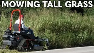 SATISFYING | Mowing Tall Overgrown Grass after Years of No Mowing