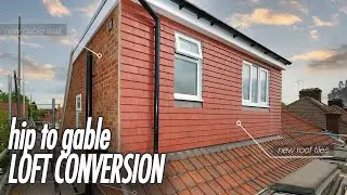 Loft Conversion UK- Hip to Gable. Tour of hip to gable loft conversion in London. External loft work