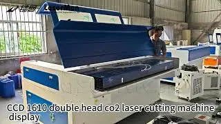 [LaserMen] LM-1610 double heads co2 laser cutting machine with CCD camera