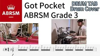 Got Pocket - ABRSM Grade 3 C1 2024 Syllabus Drum Cover with Tab