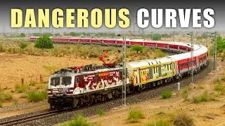 Dangerous Curves | Diesel and Electric Trains Curving at Full Speed