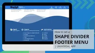 How to set a shape divider for your footer | MagLoft Universal App