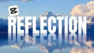 Как создать эффект отражения текста в CapCut