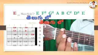 E Major Scale fretboard fingers exercise 1 || bsubhushanrao_YouTube.tv