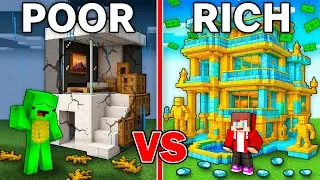 Майки ПУР против ДЖ. ДЖ. РИЧ: битва за современный дом в Minecraft &mdash; Maizen