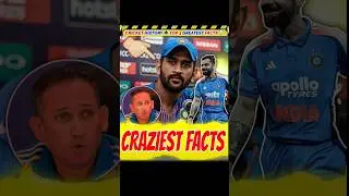 CRICKET TOP 3 UNREAL CRAZY FACTS🤯