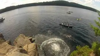 bon echo cliff jumps
