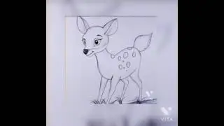 Cute Baby Deer Drawing from#taposhi arts academy
