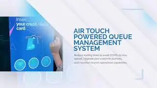 Air Touch Self Service Kiosk for Queue Management