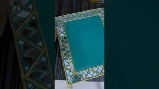 DIY lippan art photo frame 😱😱 #art #photoframe #lippanart #mirrorwork #mirrorcraft #clay