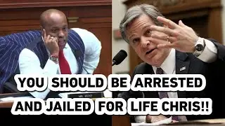 Watch BRAVE Congressman Gets Up and CLASHES With Biden's FBI Dir. During An EXPLOSIVE Hearing.