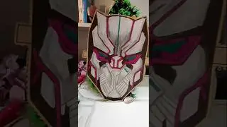 Turning a Blinkit bag into Black Panther Art🖤✨|DIY Superhero Mask|#art#shorts#superhero#marvel#phonk