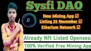 Sysfi Free New Mining App 💰 $SYN Listing 25 November 2025 💰 Sysfi Airdrop Confirmed💰 Free Mining App