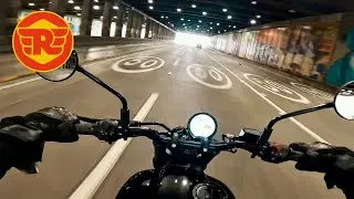Vuelta relajada en Royal Enfield GRR 450 con la ciudad desierta | RAW 4K POV