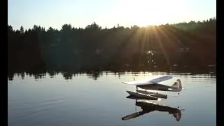 Sport Cub S Float Plane take off and landing.  Micro RC airplane on Water Flite Test - Netcruzer RC