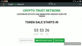 CRYPTO TRUST NETWORK!  CTN Token Sale!