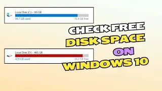 How to Check Free Disk Space on Windows 10