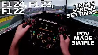 Sim Racing Triple screen setup for F1 24, F1 23, F1 22 or any Formula 1 game