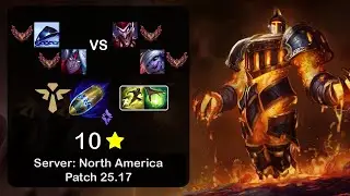 Xerath Support + Varus vs Shaco + Tristana - NA GrandMaster - Patch 25.17