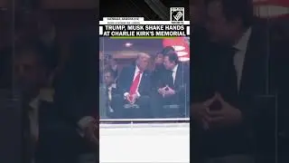 Watch: US President Trump and Elon Musk shake hands at Charlie kirk's memorial in Arizona&rsquo;s Glendale