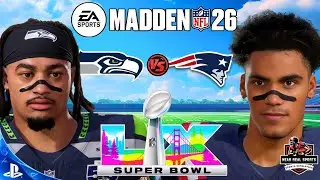 SEAHAWKS vs PATRIOTS | NFL SUPER BOWL | MADDEN 26 PREDICTIONS