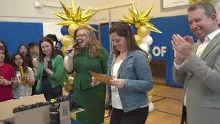 Palmer Elementary teacher surprised as Amazon's Teacher of the Year for Illinois!
