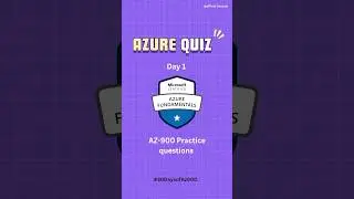 Day 1 | Azure AZ-900 practice Questions | #30daysofAz900