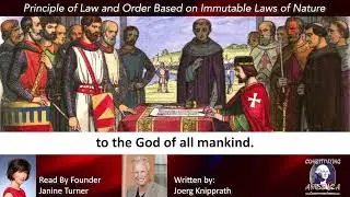 Joerg Knipprath | Principle of Law and Order Based on Immutable Laws of Nature | Essay 28