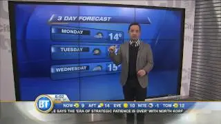 Warm day but temperature drops Monday night
