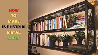 How To Make Industrial metal shelf & bookshelf