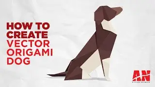 How to create vector origami dog in Adobe illustrator