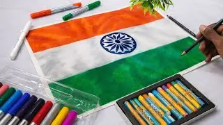 INDEPENDENCE DAY Drawing, Indian Flag Drawing, For Art Competition