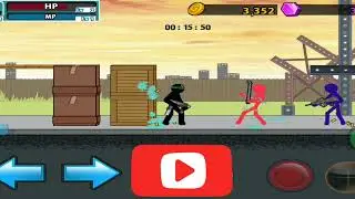 Stick world 🌍 save the world from the zombies, existing game silent action video 