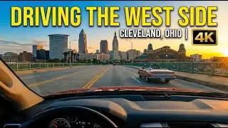 Driving around The West Side of Cleveland, Ohio in 4K