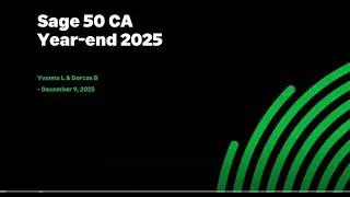 Sage 50 Canada: Year-End Processing Webinar (2025) &ndash; Fiscal/Calendar Year, T4s, RL-1s & Payroll Tips