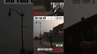He ran off 🏃💨 #policebodycamera #police #crime #trending #news