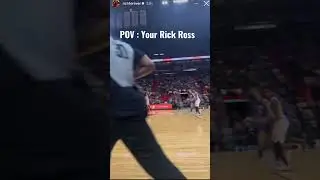 What it looks like courtside at a Miami Heat game #shorts #nba #rickross