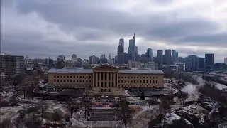 Philadelphia Skyline in 4K &mdash; Winter Drone Cinematic Flyover 🚁❄️🏙️