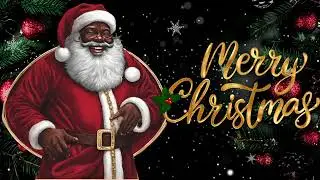 Black Santa Claus Merry Christmas 2024 Ambiance Background Video #blacksanta