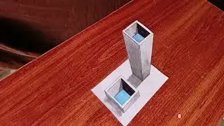 Very easy 3d pool for beginners - How to Draw 3d Tanke | Optical illusion | Trick Learn to draw 3d