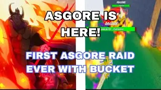 FIRST ASGORE RAID EVER W/ BUCKET | Roblox Undertale Dungeons: Go Beyond Asgore Update