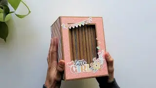 🎀 Baby Girl Memory Box With 12 Flipbooks Inside!